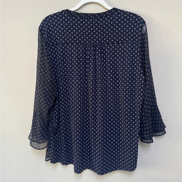 Charter Club Bell Sleeve Blouse Large - Picture 6 of 7